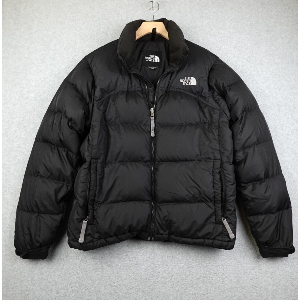Vintage North Face 700 Puffer Jacket Women's Small Down Fill Black Full Zip Hike